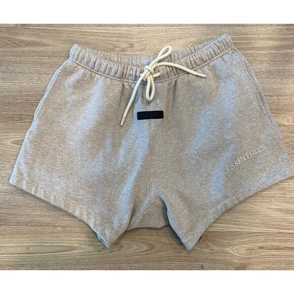 Fear of God Essentials Summer Sweatshort Core Heather Size S 100% Authentic NWOT - Picture 2 of 7